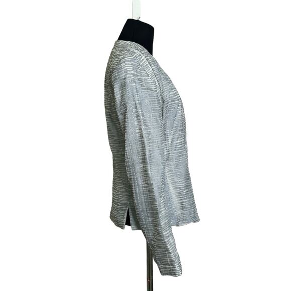 Giorgio Armani Silk Silver Long Sleeves Blazer Size 40 - US Small - Picture 6 of 11
